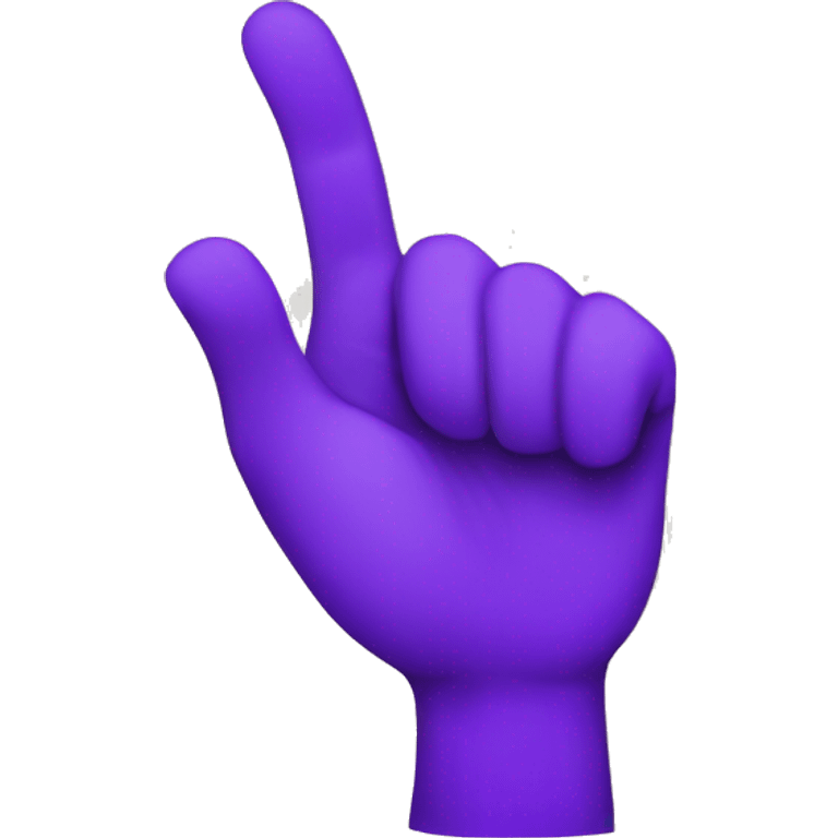 purple hand pointing emoji