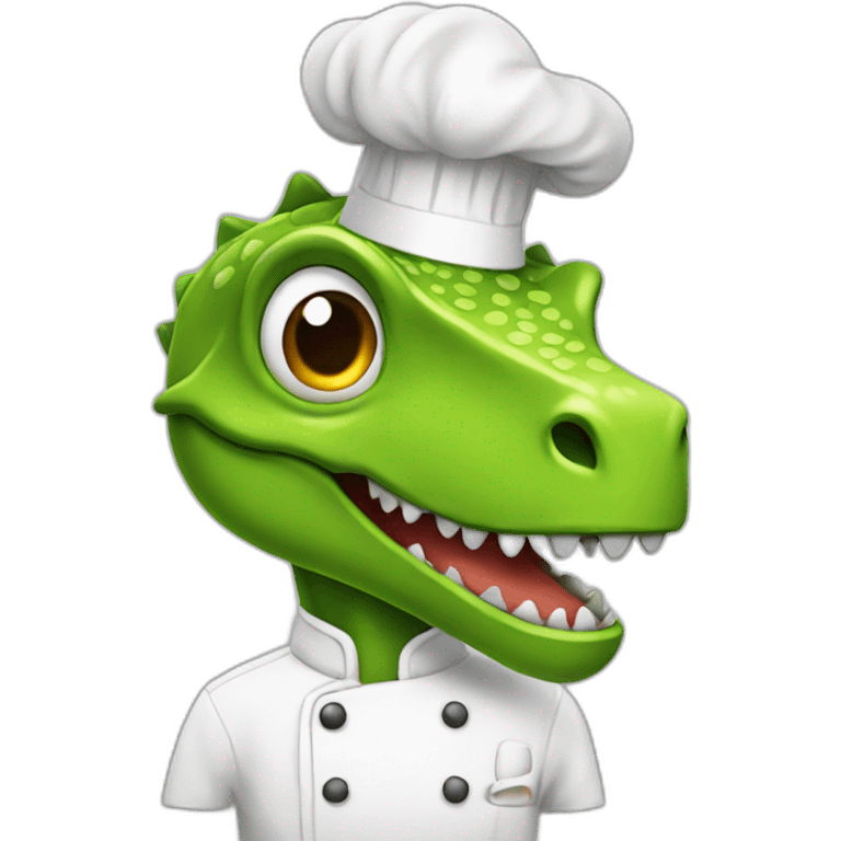 dino with chef hat emoji