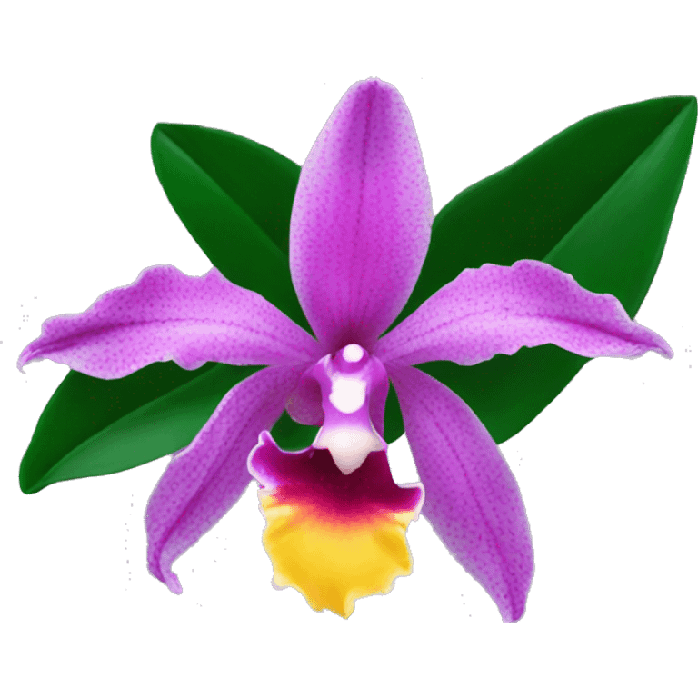 Cattleya Orchid flower emoji