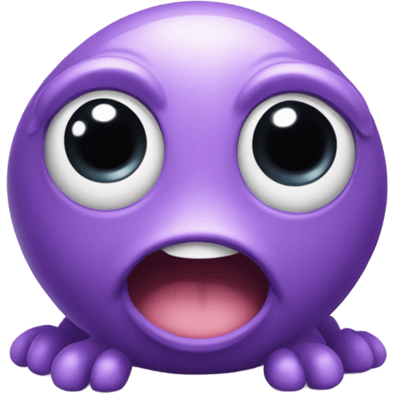 Cute purple  emoji