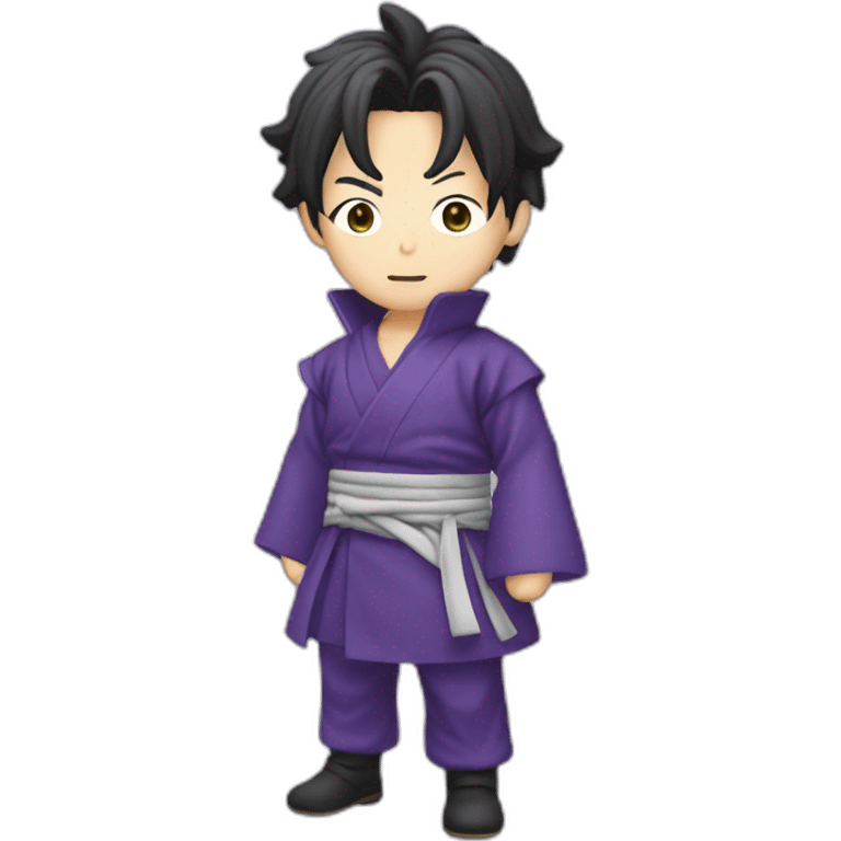 Satoru gojo doing a hollow purple emoji