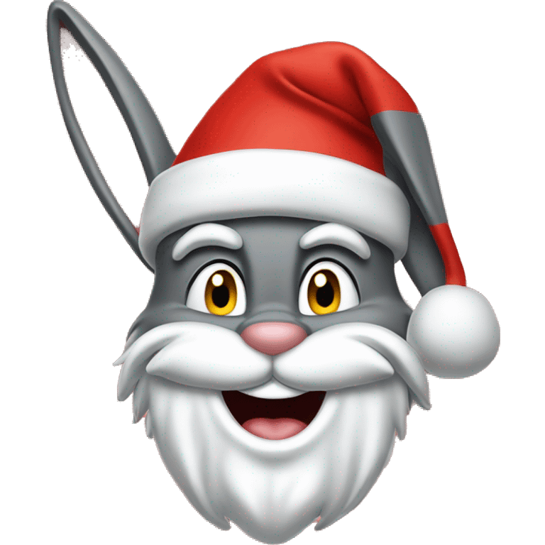 Bugs Bunny santa claus emoji