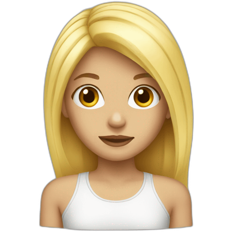 blond girl emoji