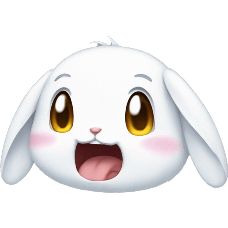 Anime bunny crying emoji