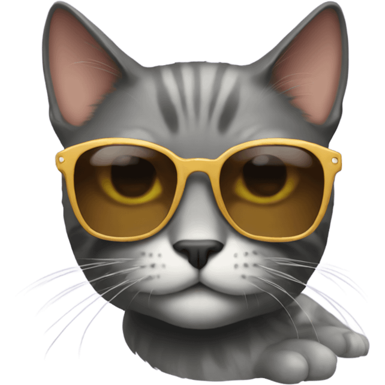 Cat with sunglasses emoji