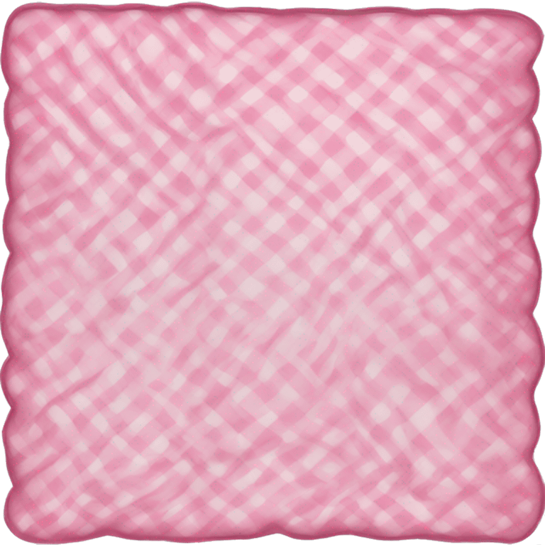 Pink and white blanket emoji