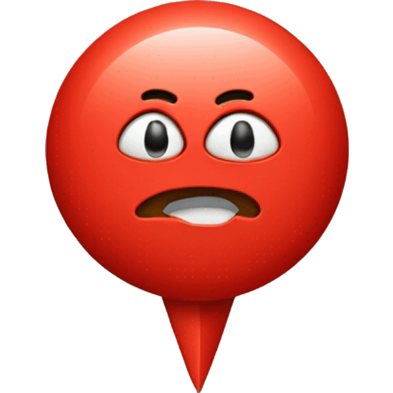 red push pin emoji