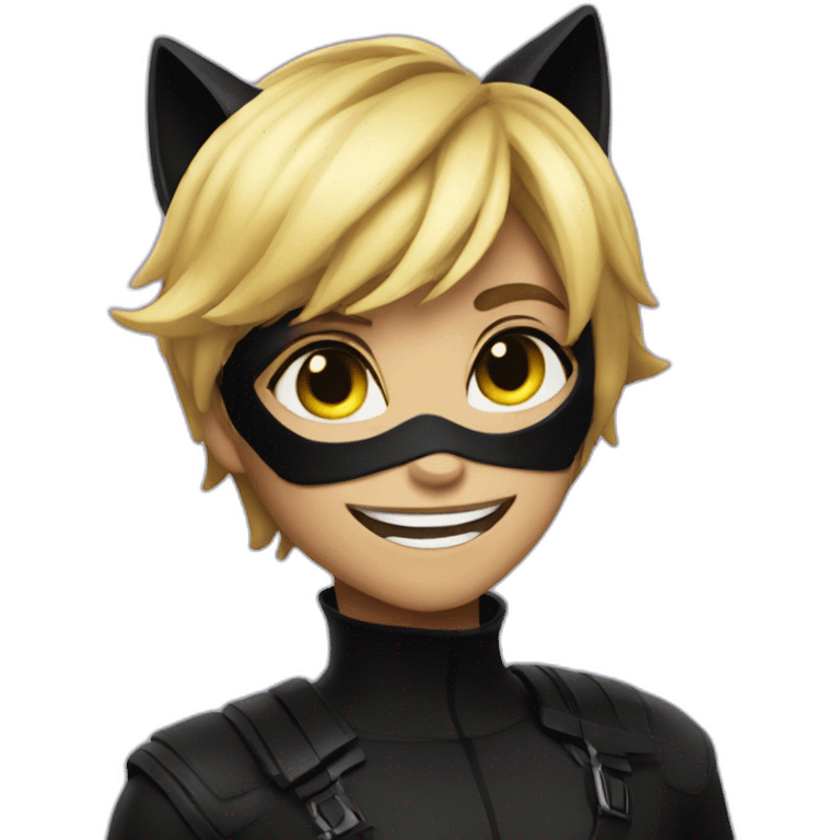 cat noir from miraculous emoji