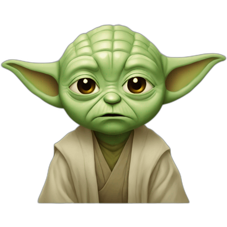 Master Yoda crying like a baby emoji