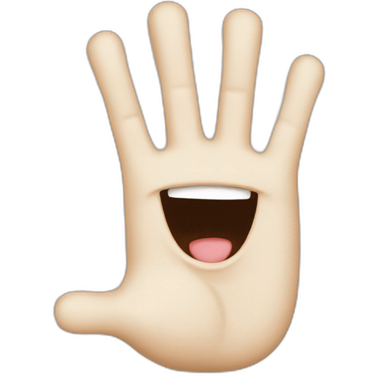 crazy happy hands up emoji