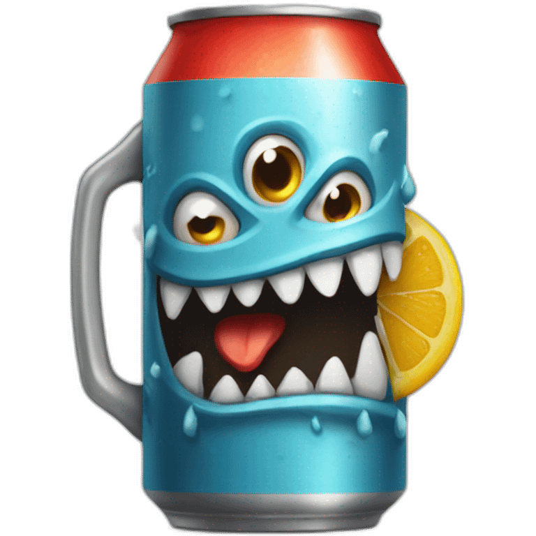 Monster avec canette emoji