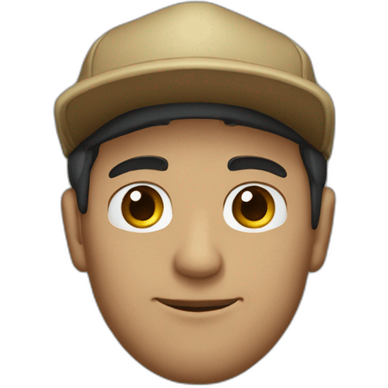 Hombre con gorra y capucha  emoji