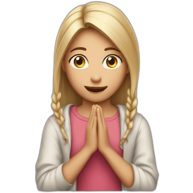 Girl begging  emoji