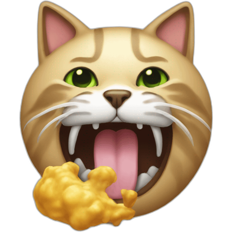 Vomit-cat emoji