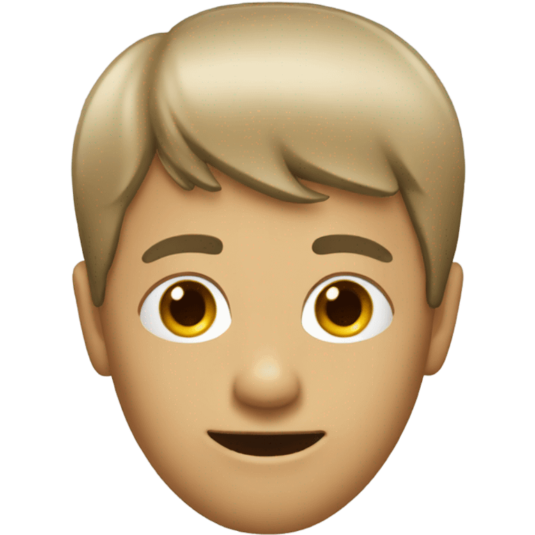 a man with fringe emoji