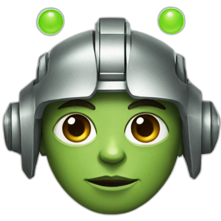 robot with yoda ears emoji