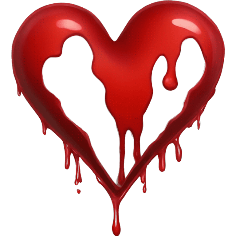 bleeding red heart emoji