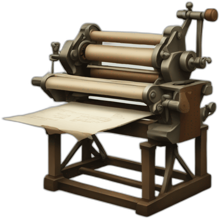 Printing press emoji