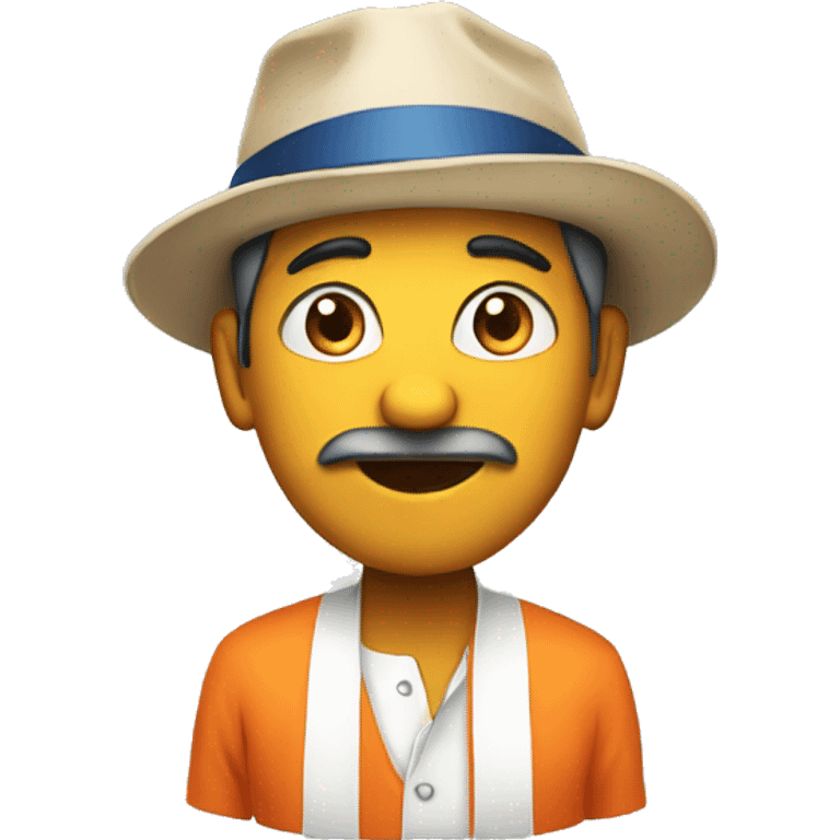 Marathi with hat emoji