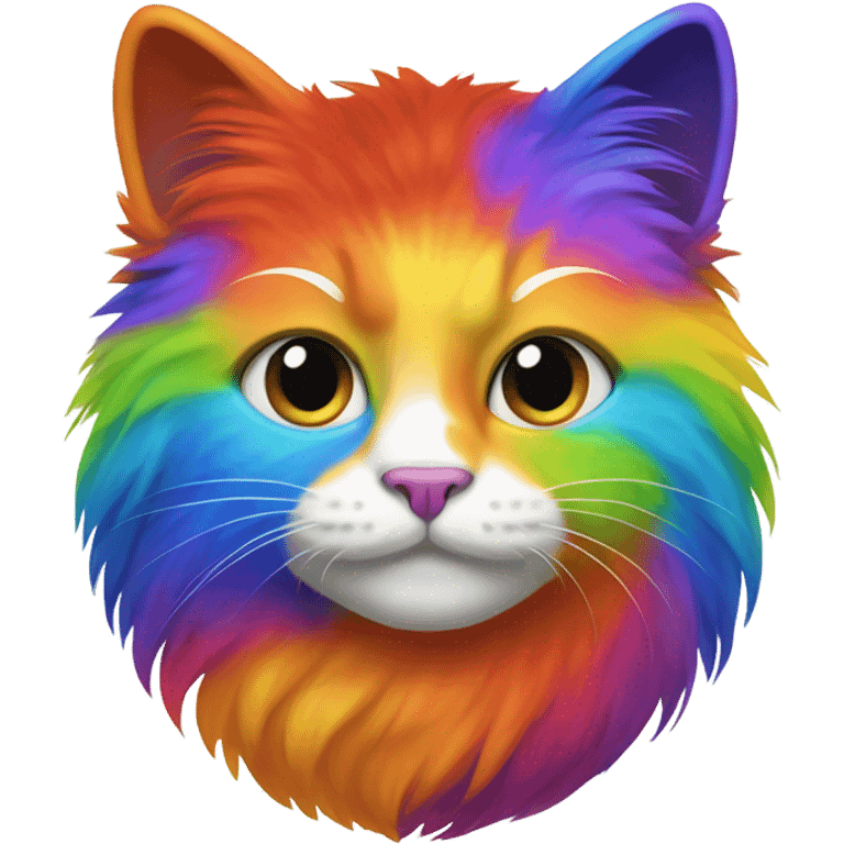 Rainbow cat  emoji