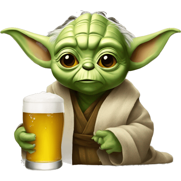 Yoda-drink-beer emoji