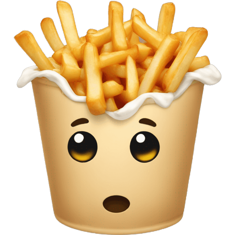 Poutine qui pleure  emoji