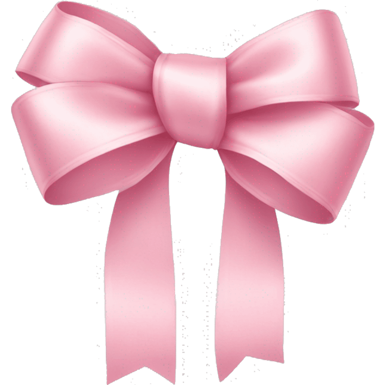 light pink ribbon bow emoji