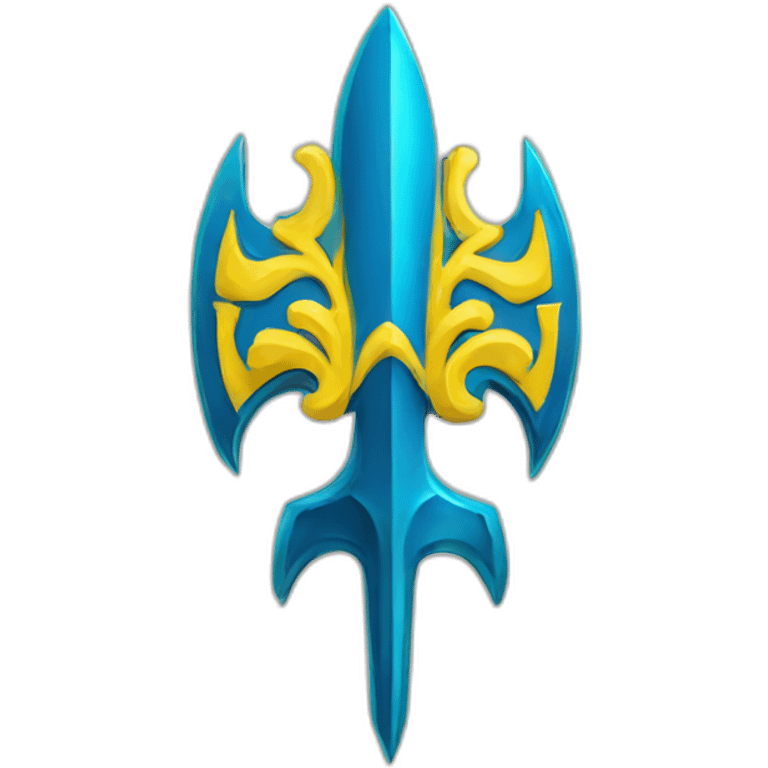 trident emblem of Ukraine emoji