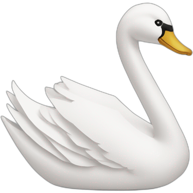 a paper swan emoji