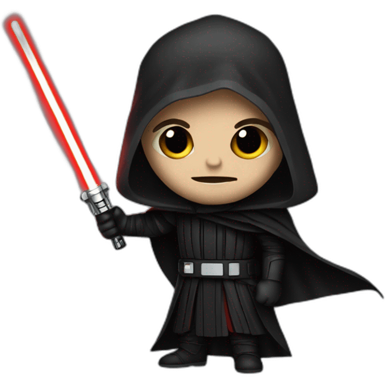 Sith with a lightsaber emoji