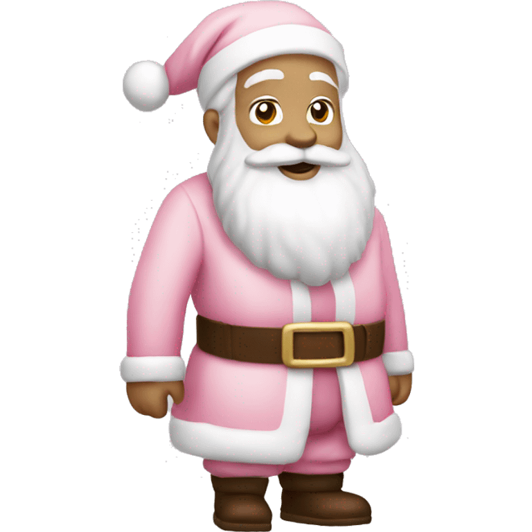 Light Pink Santa Claus with white skin emoji