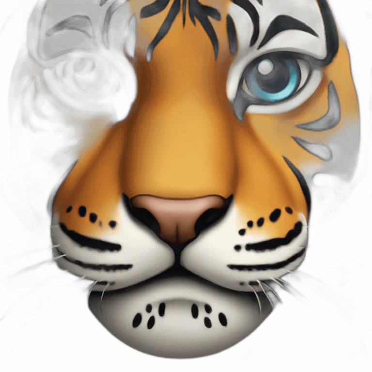 Tiger lockinf motivated emoji