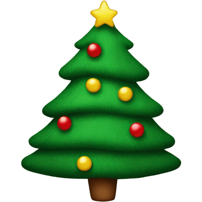  Christmas tree with jumper  emoji