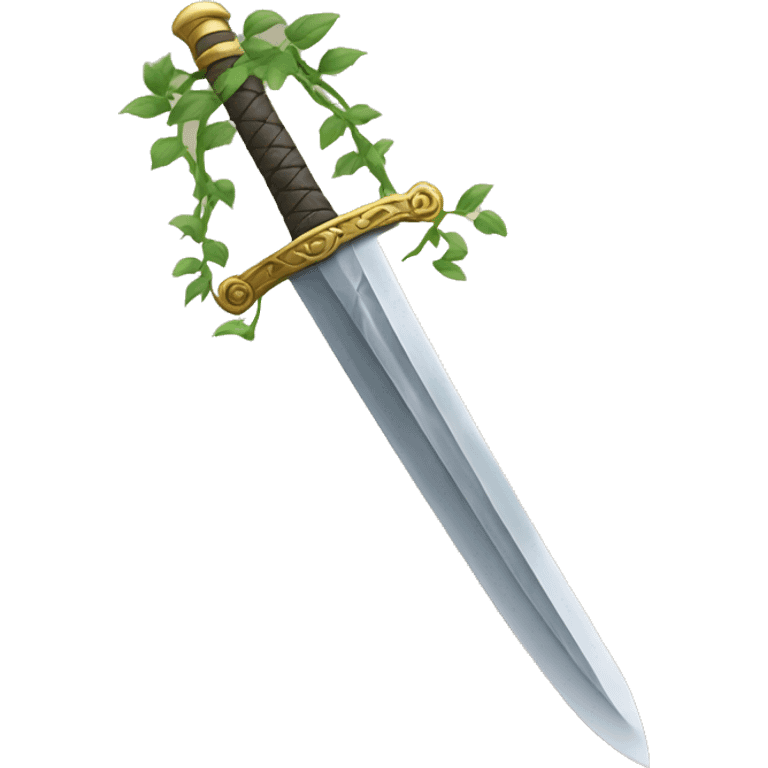 sword with vines emoji