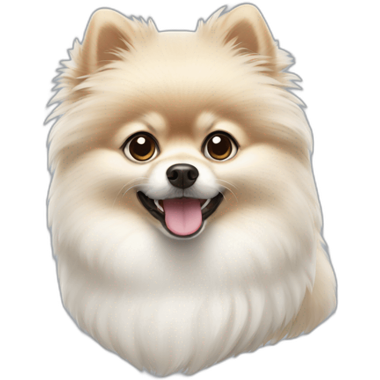 White pomeranian emoji