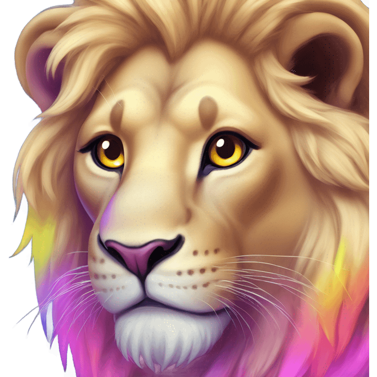 Lisa frank lion  emoji