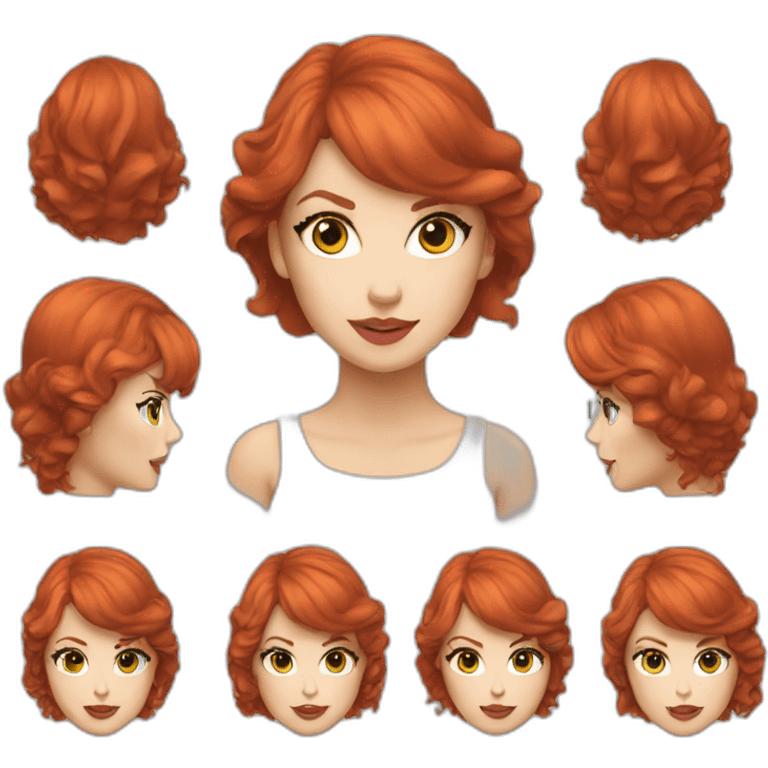 red-head taylor swift emoji