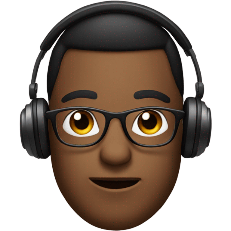 Me with headphones and glasses  emoji