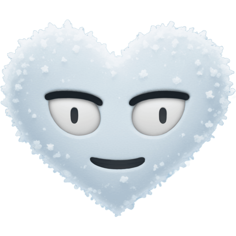 Snow heart emoji