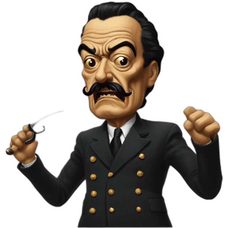 Salvador Dali angry doomguy emoji