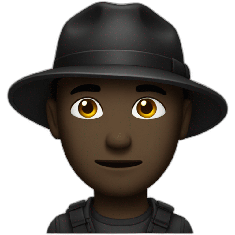 Noir armer emoji