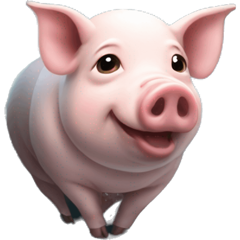 pig inside mri machine emoji