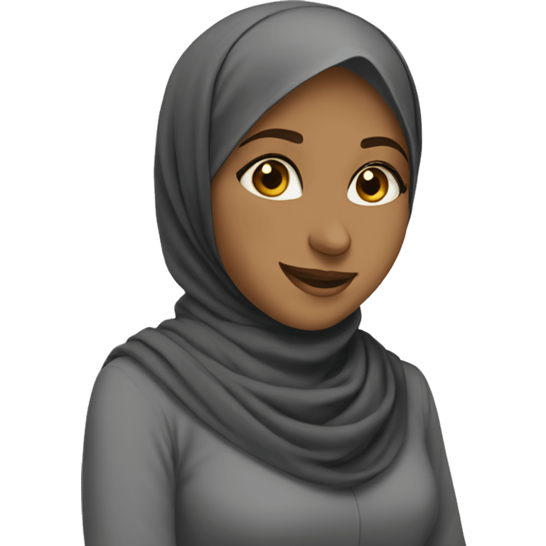 hijabi girl happy emoji