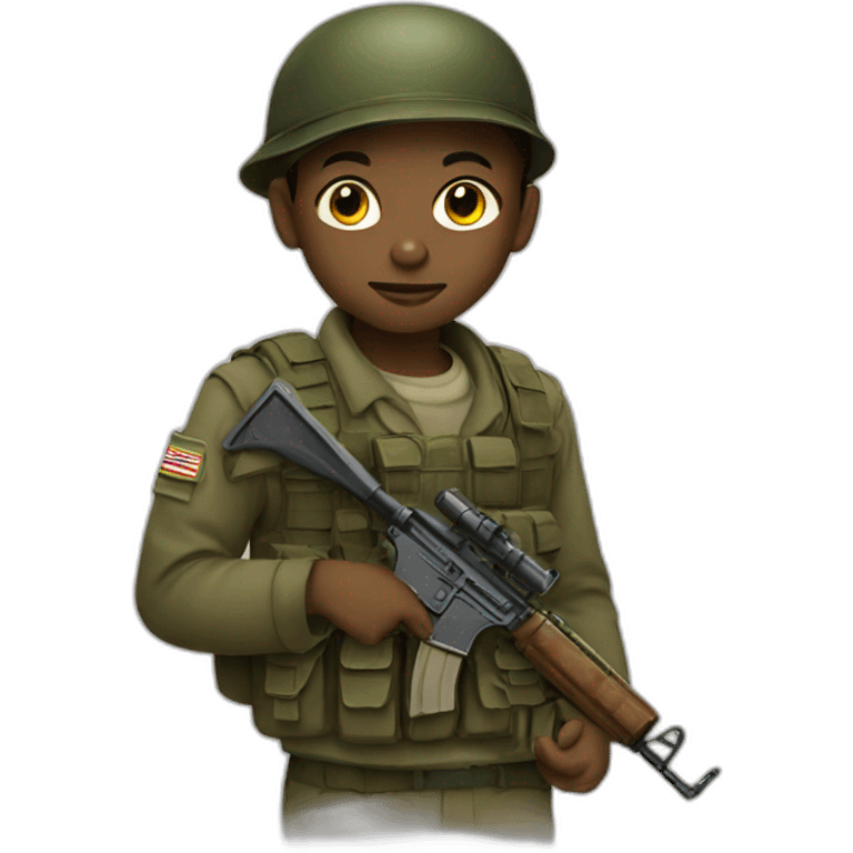 Child soldier emoji