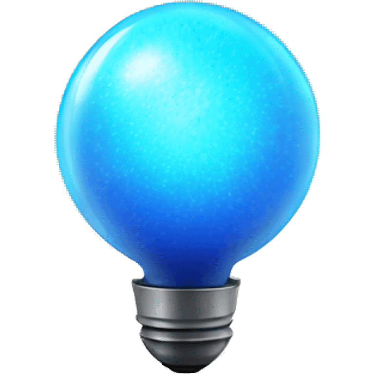 blue light sphere radiating aura  emoji