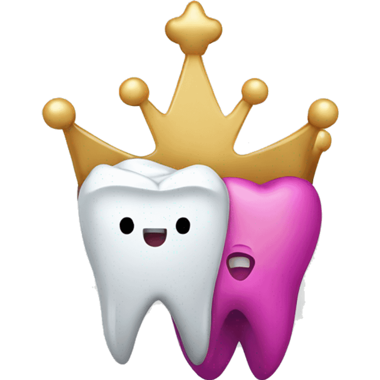 dental crown with tooth emoji