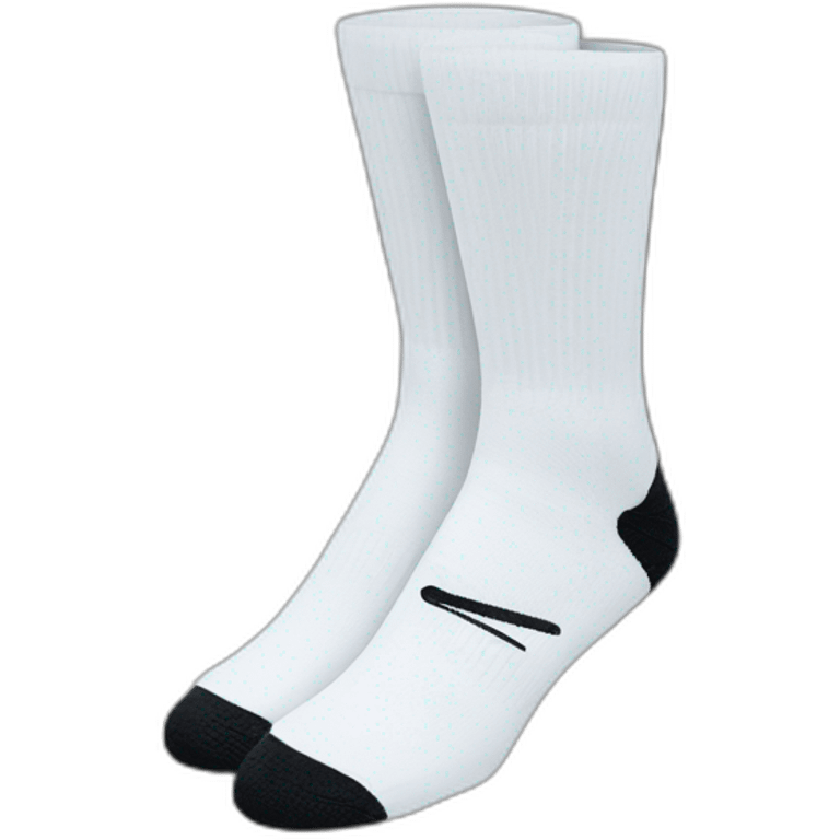 White nike socks emoji