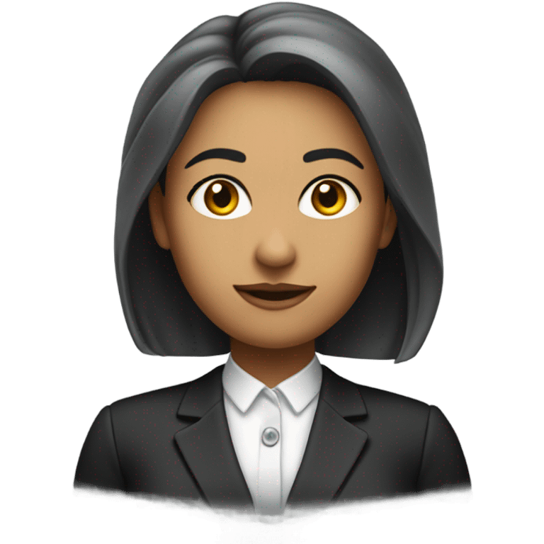 Female banker emoji