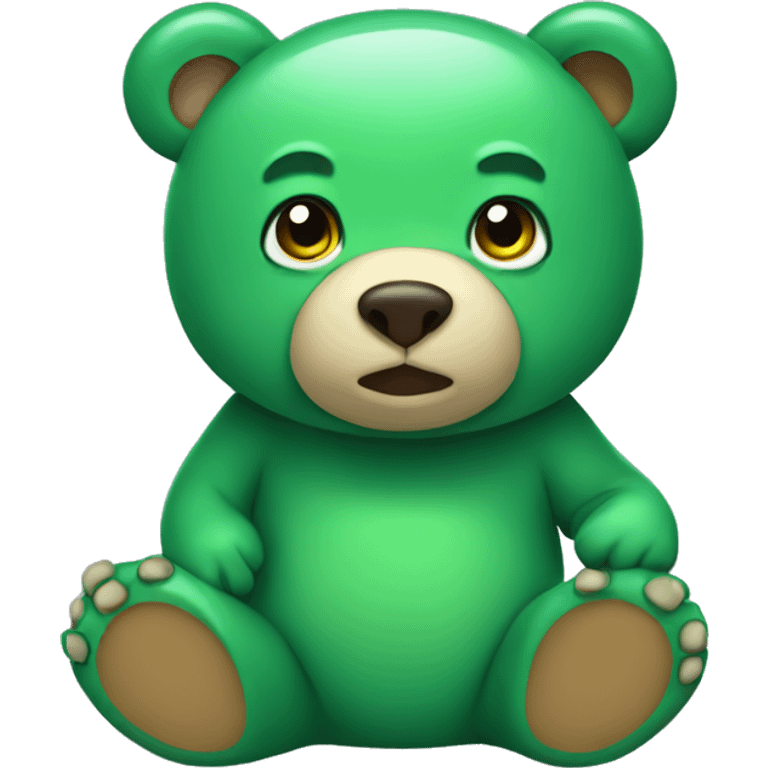 Green bear emoji