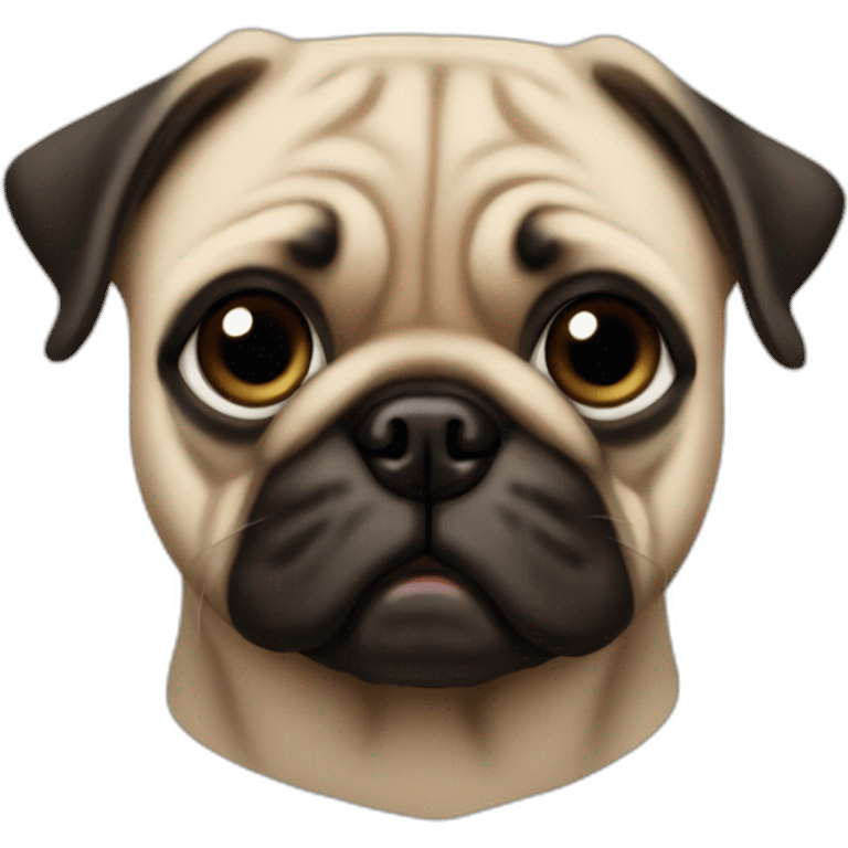 Sheldon Cooper as a pug emoji